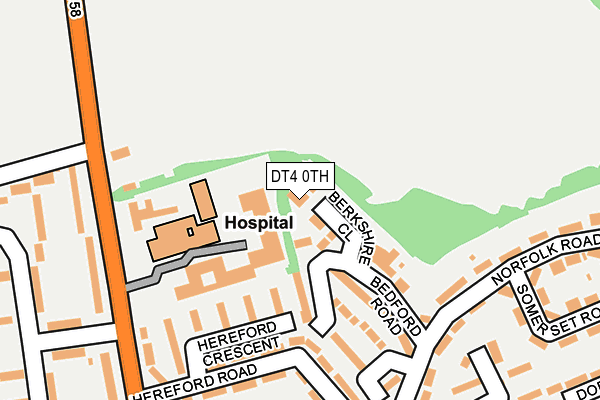 DT4 0TH map - OS OpenMap – Local (Ordnance Survey)