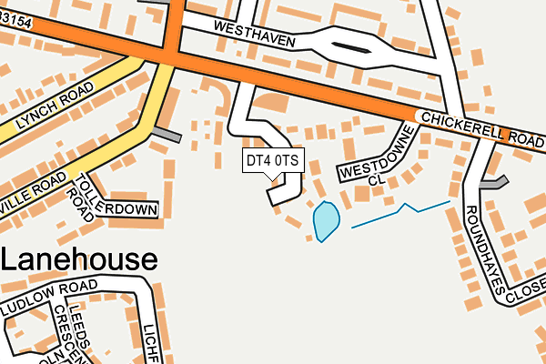 DT4 0TS map - OS OpenMap – Local (Ordnance Survey)