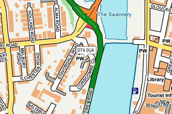 DT4 0UA map - OS OpenMap – Local (Ordnance Survey)