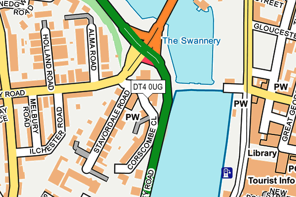 DT4 0UG map - OS OpenMap – Local (Ordnance Survey)