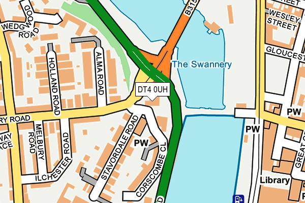 DT4 0UH map - OS OpenMap – Local (Ordnance Survey)