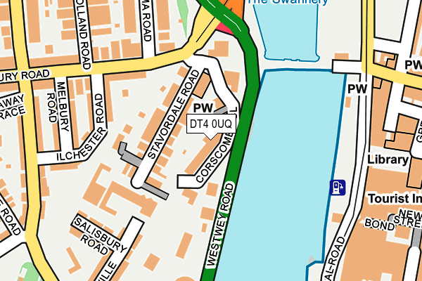 DT4 0UQ map - OS OpenMap – Local (Ordnance Survey)