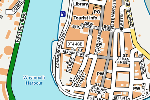 DT4 4GB map - OS OpenMap – Local (Ordnance Survey)