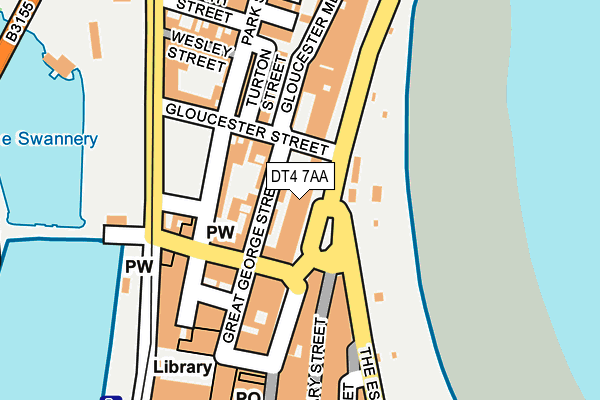 DT4 7AA map - OS OpenMap – Local (Ordnance Survey)