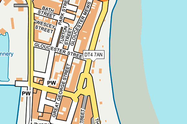 DT4 7AN map - OS OpenMap – Local (Ordnance Survey)
