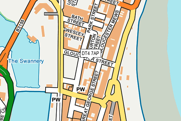 DT4 7AP map - OS OpenMap – Local (Ordnance Survey)