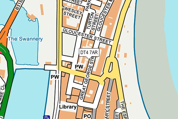 DT4 7AR map - OS OpenMap – Local (Ordnance Survey)