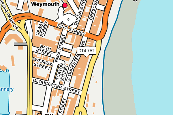 DT4 7AT map - OS OpenMap – Local (Ordnance Survey)