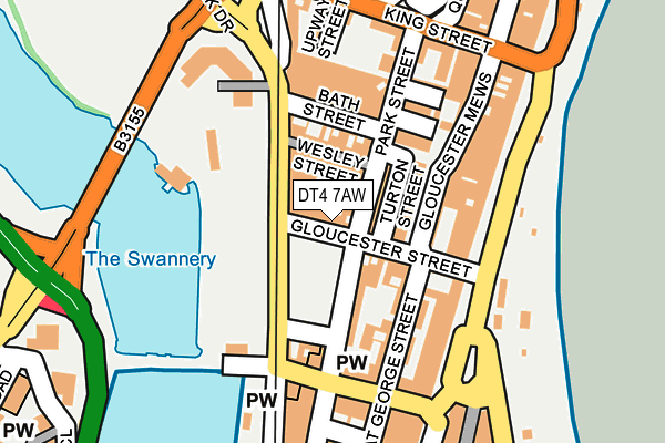 DT4 7AW map - OS OpenMap – Local (Ordnance Survey)