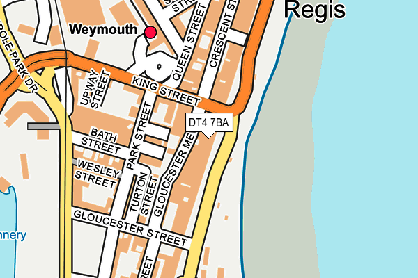 DT4 7BA map - OS OpenMap – Local (Ordnance Survey)