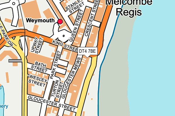 DT4 7BE map - OS OpenMap – Local (Ordnance Survey)