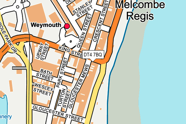 DT4 7BQ map - OS OpenMap – Local (Ordnance Survey)