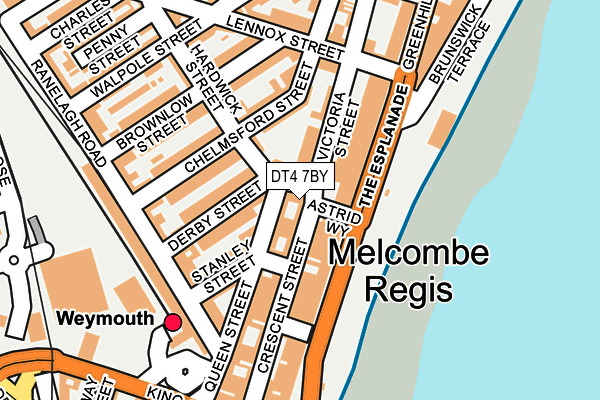 DT4 7BY map - OS OpenMap – Local (Ordnance Survey)