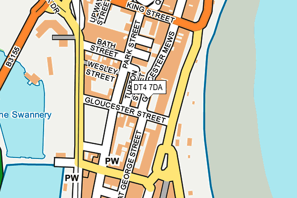 DT4 7DA map - OS OpenMap – Local (Ordnance Survey)