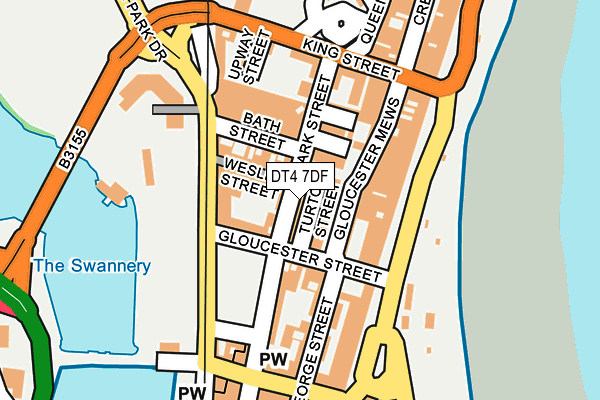 DT4 7DF map - OS OpenMap – Local (Ordnance Survey)