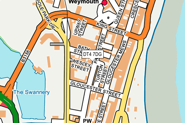 DT4 7DG map - OS OpenMap – Local (Ordnance Survey)