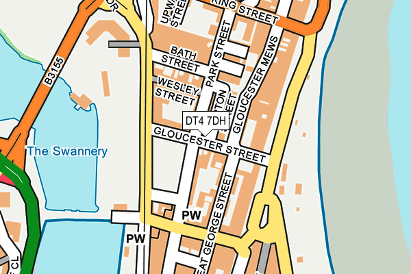 DT4 7DH map - OS OpenMap – Local (Ordnance Survey)