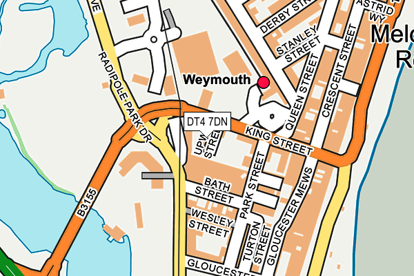 DT4 7DN map - OS OpenMap – Local (Ordnance Survey)