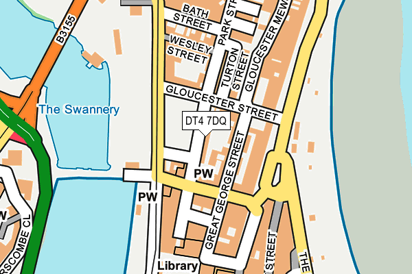 DT4 7DQ map - OS OpenMap – Local (Ordnance Survey)