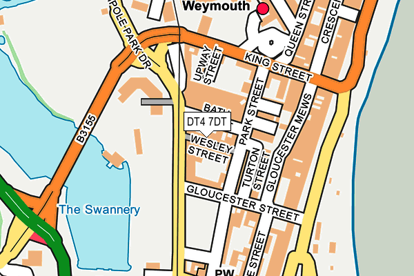 DT4 7DT map - OS OpenMap – Local (Ordnance Survey)