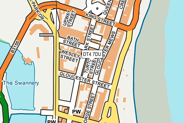 DT4 7DU map - OS OpenMap – Local (Ordnance Survey)