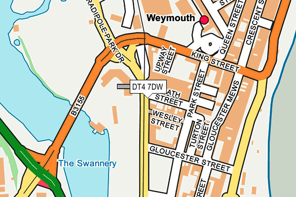 DT4 7DW map - OS OpenMap – Local (Ordnance Survey)