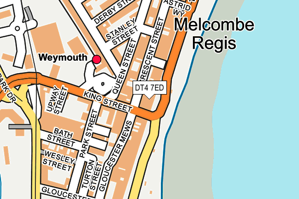 DT4 7ED map - OS OpenMap – Local (Ordnance Survey)