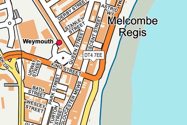 DT4 7EE map - OS OpenMap – Local (Ordnance Survey)