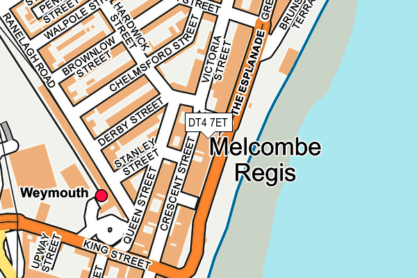DT4 7ET map - OS OpenMap – Local (Ordnance Survey)