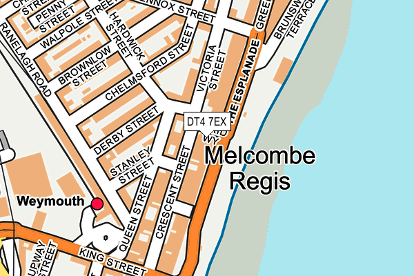 DT4 7EX map - OS OpenMap – Local (Ordnance Survey)