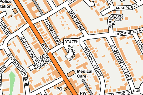 DT4 7FH map - OS OpenMap – Local (Ordnance Survey)