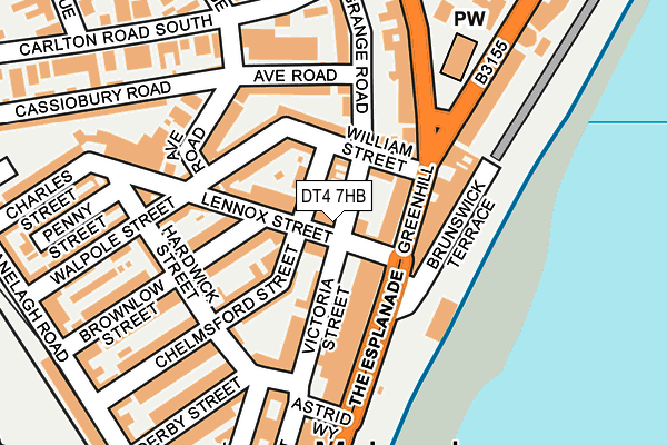 DT4 7HB map - OS OpenMap – Local (Ordnance Survey)
