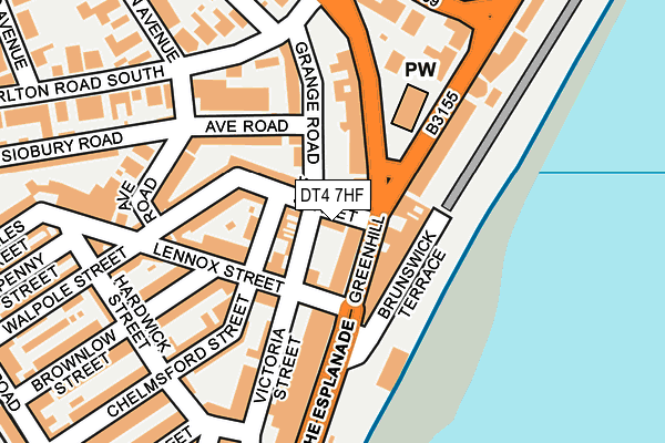 DT4 7HF map - OS OpenMap – Local (Ordnance Survey)