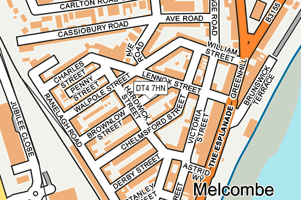 DT4 7HN map - OS OpenMap – Local (Ordnance Survey)