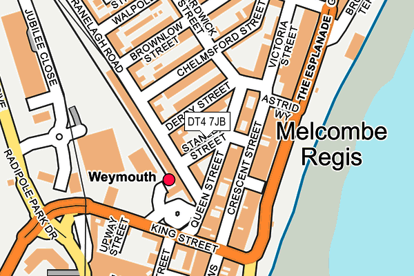 DT4 7JB map - OS OpenMap – Local (Ordnance Survey)