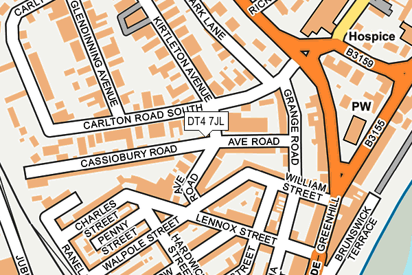 DT4 7JL map - OS OpenMap – Local (Ordnance Survey)