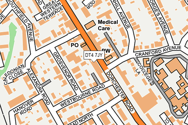 DT4 7JY map - OS OpenMap – Local (Ordnance Survey)