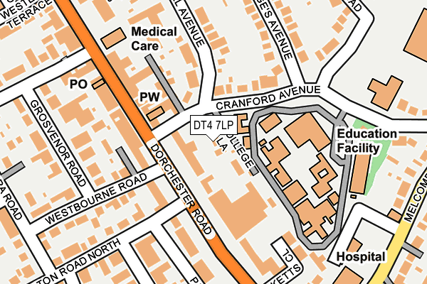 DT4 7LP map - OS OpenMap – Local (Ordnance Survey)