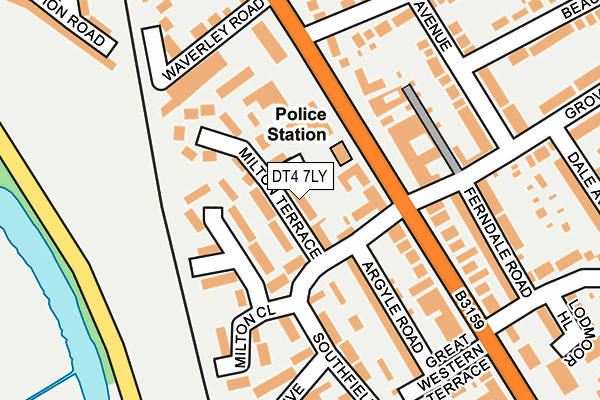 DT4 7LY map - OS OpenMap – Local (Ordnance Survey)