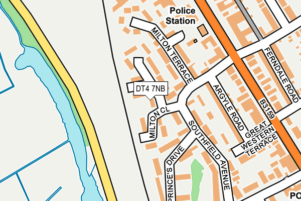 DT4 7NB map - OS OpenMap – Local (Ordnance Survey)