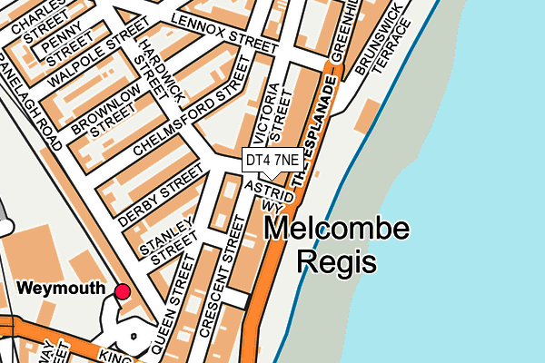 DT4 7NE map - OS OpenMap – Local (Ordnance Survey)