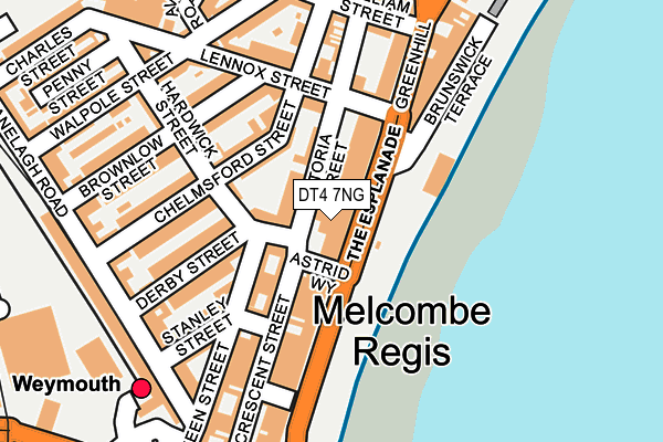 DT4 7NG map - OS OpenMap – Local (Ordnance Survey)