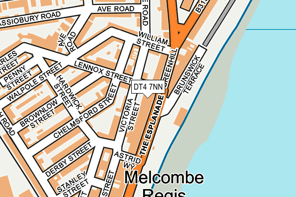 DT4 7NN map - OS OpenMap – Local (Ordnance Survey)