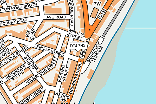 DT4 7NX map - OS OpenMap – Local (Ordnance Survey)