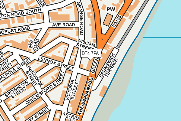 DT4 7PA map - OS OpenMap – Local (Ordnance Survey)