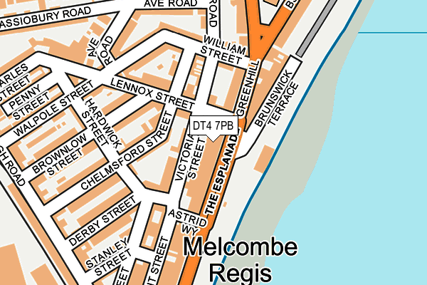 DT4 7PB map - OS OpenMap – Local (Ordnance Survey)