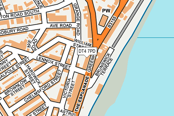 DT4 7PD map - OS OpenMap – Local (Ordnance Survey)