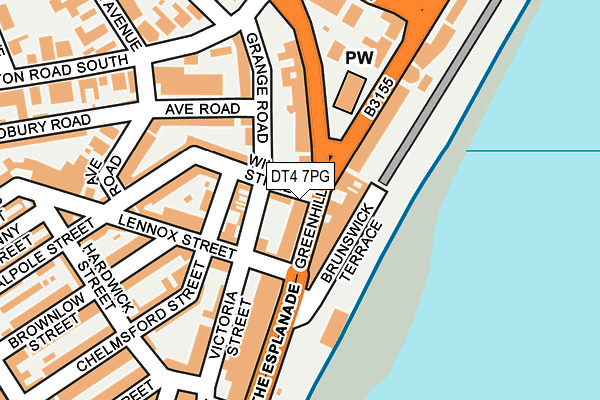 DT4 7PG map - OS OpenMap – Local (Ordnance Survey)