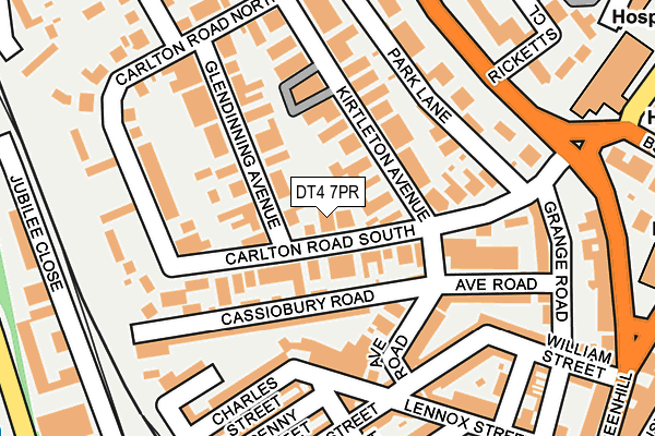 DT4 7PR map - OS OpenMap – Local (Ordnance Survey)