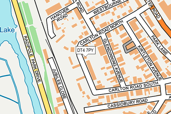 DT4 7PY map - OS OpenMap – Local (Ordnance Survey)